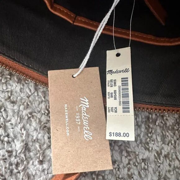 Madewell Leather Transport Carryall Tote | NWT | Large | Brown - Picture 7 of 7